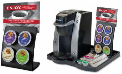 SCF K-Cup Holders with Hotel Guest Room Single-Cup Display System